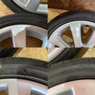 【GOODYEAR EAGLE LS2000 165/50R16】夏タイヤ【ダイハツ ムーブカスタム 純正ホイール 16インチ 4.5J4HPCD100+45】2017年 バリ溝　(MTH60) クレジットカード QR決済可能