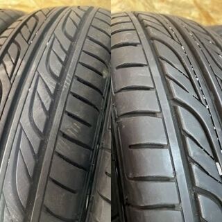 【GOODYEAR EAGLE LS2000 165/50R16】夏タイヤ【ダイハツ ムーブカスタム 純正ホイール 16インチ 4.5J4HPCD100+45】2017年 バリ溝　(MTH60) クレジットカード QR決済可能