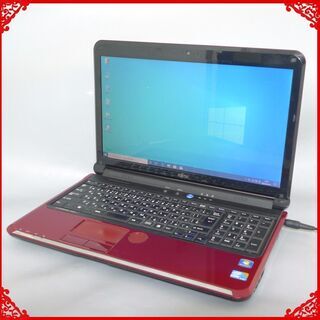 送料無料 1台限定 ノートパソコン 中古良品 15.6型 富士通 AH53/C Core i3 4GB 640G DVDRW 無線 カメラ Windows10 テンキー LibreOffice 送料無料 1台限定 ノートPC 中古良品 15.6型 富士通 AH53/C Core i3