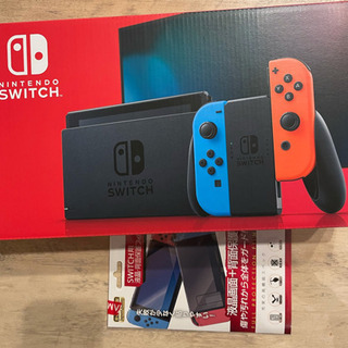 Nintendo Switch 本体　新保護フィルム付き Switch新型タイプ本体＋保護フィルム 【公式通販】