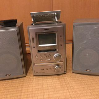 【ネット決済】Aiwa XR-MJ10S デッキ　スピーカーセッ...