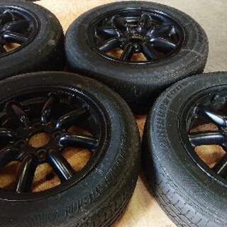 ブラックレーシングホイール・タイヤセット