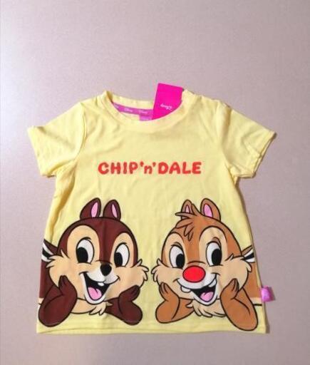 新品 チップとデール 半袖tシャツ 130cm 女の子 ビッグフェイス トップス ひまわり 滝谷の子供用品の中古あげます 譲ります ジモティーで不用品の処分