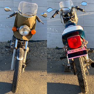 ☆CB125T.ホーク2仕様☆1977年式の旧車です^_^エンジン一発始動！！エンジンOHしてあり快調です☆カスタム多数！ ☆CB125T.ホーク2仕様☆1977年式の旧車です^_^エンジン一発始動