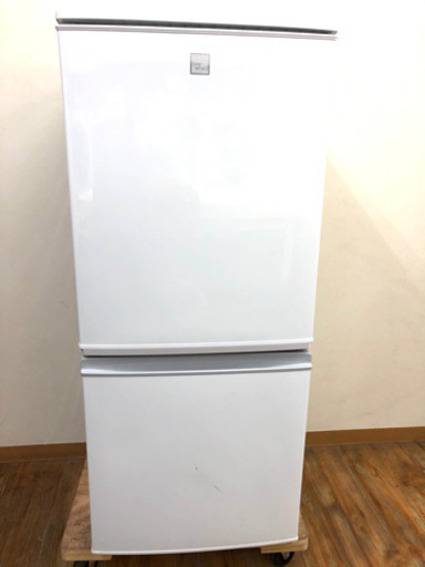 SHARP シャープ ノンフロン冷凍冷蔵庫 SJ-14E3-KW 2016年