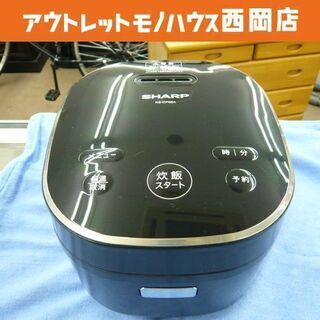 シャープ マイコン炊飯器 2019年製 黒厚釜 3合炊き KS-...