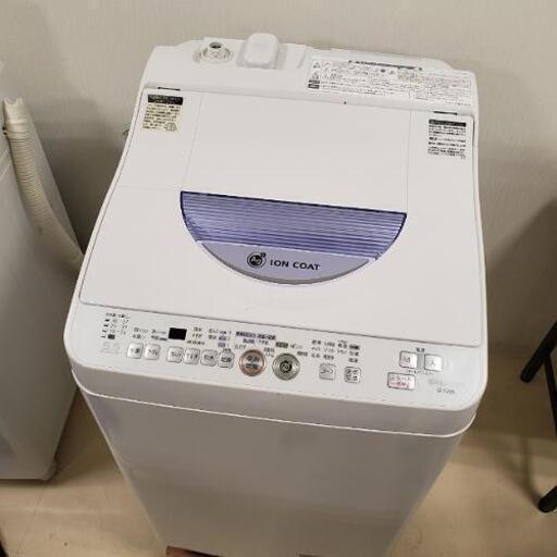 ■配送・設置可■2012年製 SHARP シャープ 洗濯5.5kg 乾燥3.0kg 全自動洗濯機 乾燥機能付 ES-TG55L-A