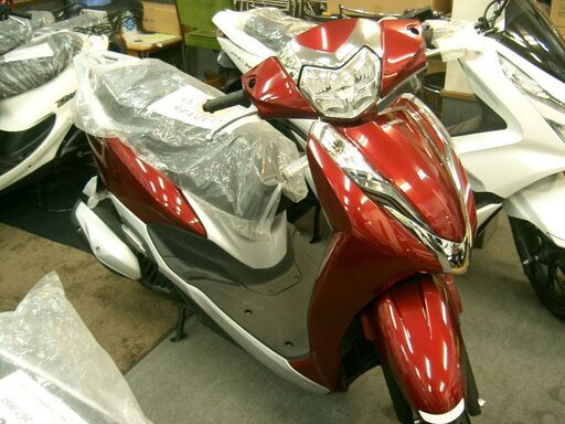 値下げ！入手困難１台限り！新車！即納可能です！LEAD125キャンディーラスターレッド　２トーン仕様　レッドキャリパー仕様！②