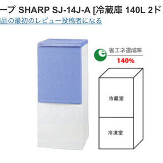 【ネット決済】SHARP 冷蔵庫 140L 一人暮らしに❗早い者勝ち❗