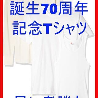 [ヘインズ] パックTシャツ誕生70周年記念　3枚セット　サイズM