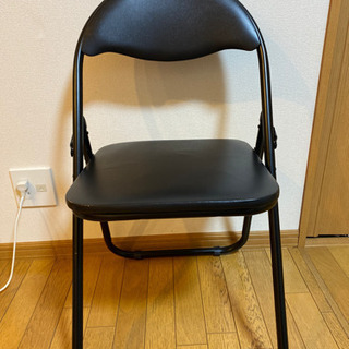 【取引決定】☆美品☆黒パイプ椅子6脚