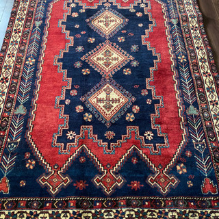 アフサール族 シルジャン トライバルラグ 220×160cm