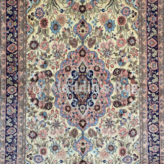 クム産 ペルシャ絨毯  コルクウール 220×140cm