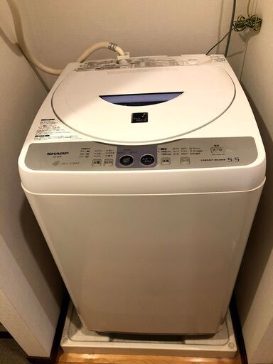 【譲渡先決定】Sharp 洗濯機5.5Kg 無料でも可です