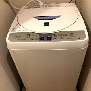 【譲渡先決定】Sharp 洗濯機5.5Kg 無料でも可です