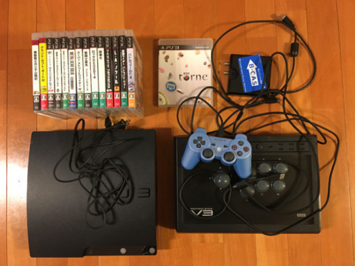 【値下げ】PS3本体+ソフト14本+アケコン+トルネ