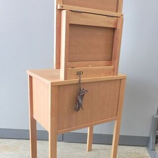 ▶木製ドレッサー 椅子付き 曙工芸製作所  無垢材 ナチュラル 鏡台 シンプル AK アケボノ 天然木 ペイペイ対応 札幌市西区西野