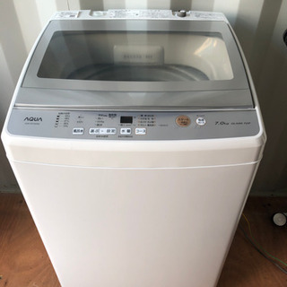 美品AQUA 洗濯機　7kg 2020年製　AQW-GP70H(W) 
