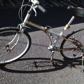 ジャンク 無印良品 折り畳み式 シャフトドライブ 自転車