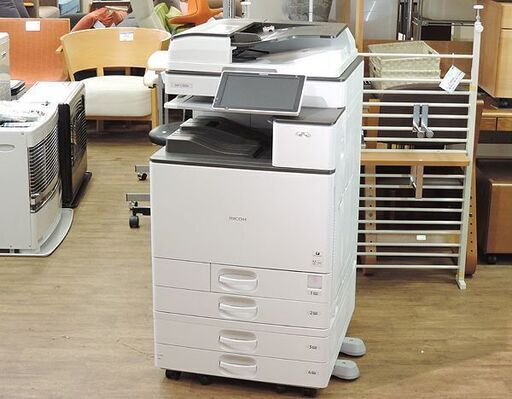 【値下げ!!】(Y)北大前! 札幌 引取  美品 RICOH/リコー カラー複合機 MPC3004 2016年製 SPFモデル A3 5,728枚 コピー/FAX/スキャナ