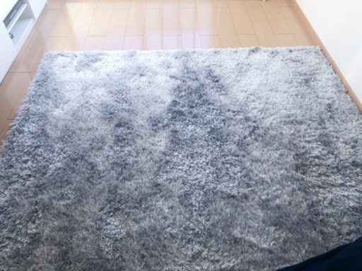 フランフラン ラグ Lサイズ 200×200 シルバーラメ 絨毯 カーペット