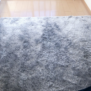 フランフラン　ラグ　Lサイズ　200×200 シルバーラメ　絨毯　カーペット