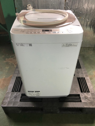 k0204-1 SHARP シャープ　洗濯機　ES-KS70U  2018年　7kg