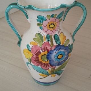 イタリア陶器 花瓶