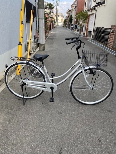 ママチャリ　26インチ　シルバー　美品