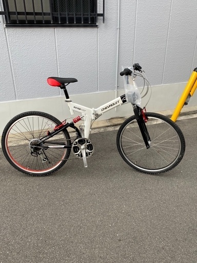 26インチ　シボレー　折りたたみマウンテンバイク　フルサス付き　ほぼ未使用車