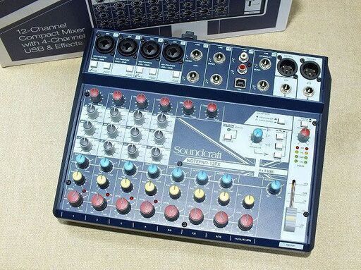 【苫小牧バナナ】Soundcraft/サウンドクラフト Notepad-12FX アナログミキサー 中古 通電OK♪