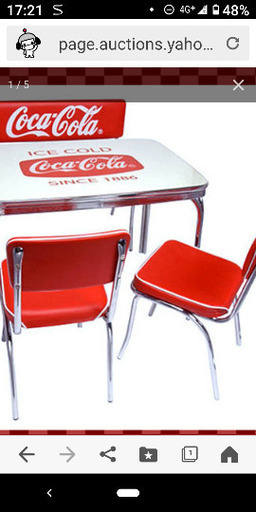 コカ・コーラ テーブル ベンチ 椅子