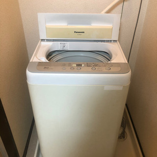 【引取先が決まりました】Panasonic 洗濯機　容量114L