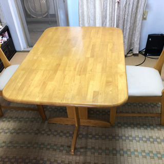 【ネット決済】テーブル　＆　椅子2個　