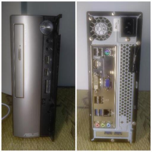 ASUSスリム型パソコン！BD-XL対応ブルーレイ！無線LAN(Wi-Fi)！メモリ 