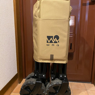 その他 WAQ アウトドアワゴン オリーブ×タン アルミテーブルセット