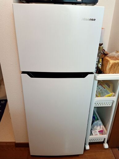 ２０１９年度製　ハイセンス 【右開き】120L 2ドアノンフロン冷蔵庫 ホワイト HR-B1201