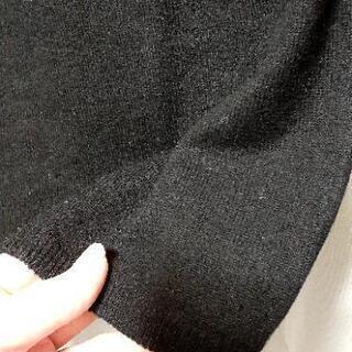 LOUIS VUITTON/ルイ・ヴィトン◆本物◆黒カシミア薄手ニットM～L