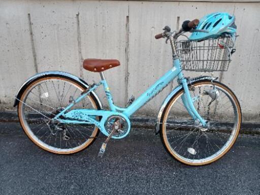 子供用自転車24インチ　ヘルメット付き\n