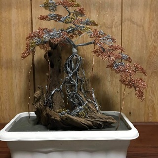 Bonsai Slabs and Pots for sale - Handmade, Light concrete forest