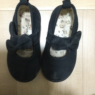 靴　シューズ　ブラック　黒　フォーマル　15センチ　15cm