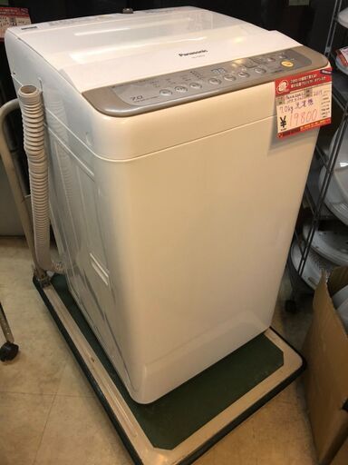 ☆中古 激安！！ Panasonic　パナソニック　全自動洗濯機 7.0kg　2017年製　NA-F70PB10　￥19,800