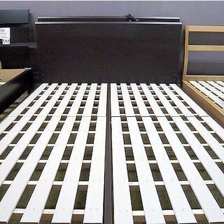 〇 札幌 ダブルベッド フランスベッドマットレス 宮付き 2口コンセント