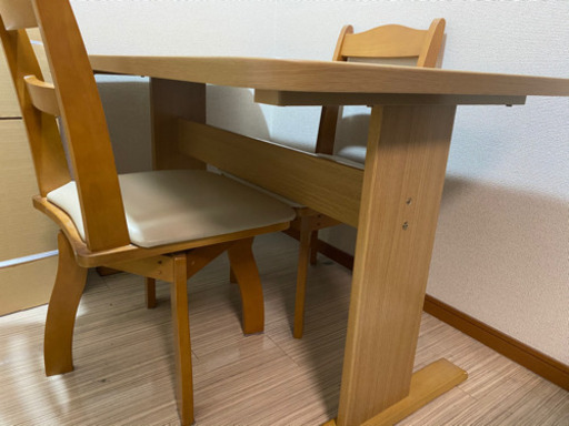 筑波産商】ダイニングチェア2脚セット②美品です! おっきかっ