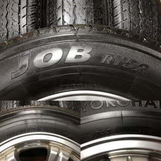 【YOKOHAMA JOB RY52 195/80R15 107/105L LT】夏タイヤ【Weds ADVENTURE 社外 15インチ 6J6HPCD139.7+33】ハイエース等　(MTH68) クレジットカード QR決済可能