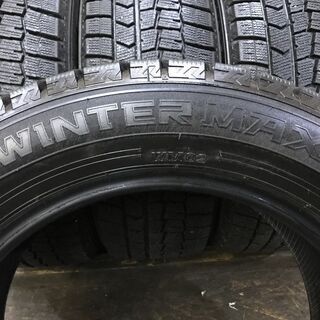 DUNLOP WINTER MAXX WM02 205/55R16 16インチ スタッドレス 4本 2016年製 バリ溝 カローラスポーツ リーフ等　(VTB364) クレジットカード QR決済可能