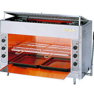 未使用保管品　リンナイ/Rinnai  業務用　赤外線グリラー　上火式　都市ガス　2020年製　ペットシリーズ　RGP-46SV