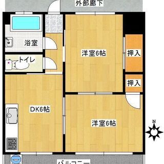 最初に用意するお金は44500円で入居可能（４階部分） - 不動産
