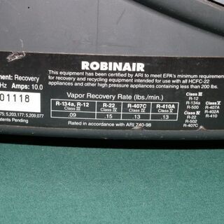 フロンガス回収機 海外製 中古 US規格