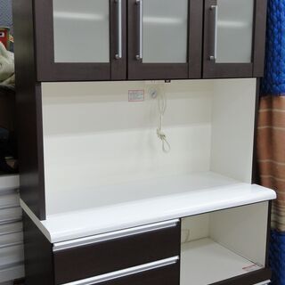 NITORI/ニトリ レンジボード 食器棚 DBR BELIZE-100KB-DBR【ユーズド 